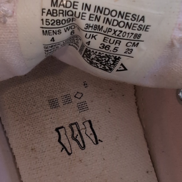 Converse Pink Glitter Low-Tops Size 6 - Picture 8 of 8